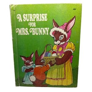 A Surprise for Mrs Bunny Wonder Book Charlotte Steiner 1974 Vintage Easter Story